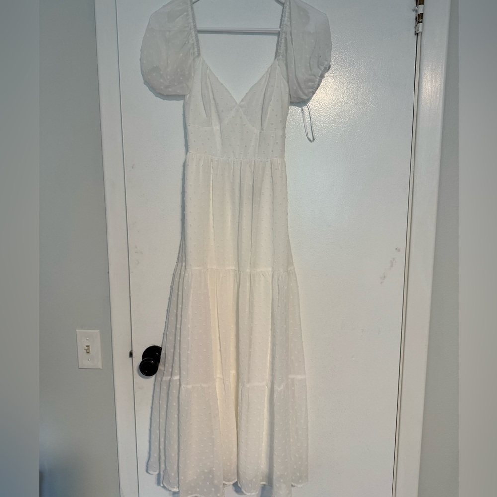 Lulus white midi dress